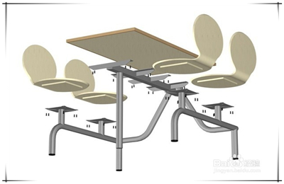 连体快餐桌椅的安装方法